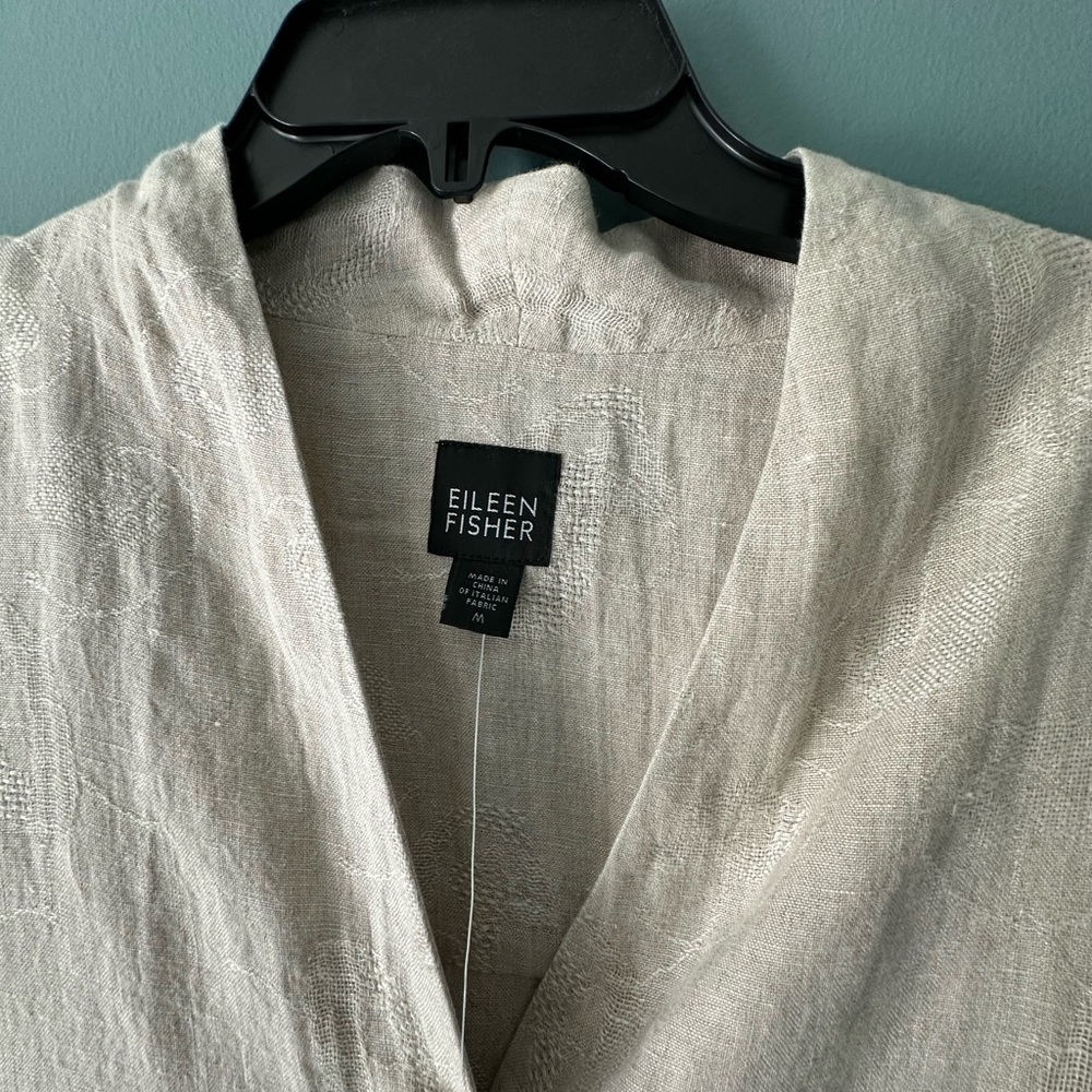 NWT Eileen Fisher Beige Linen Tunic